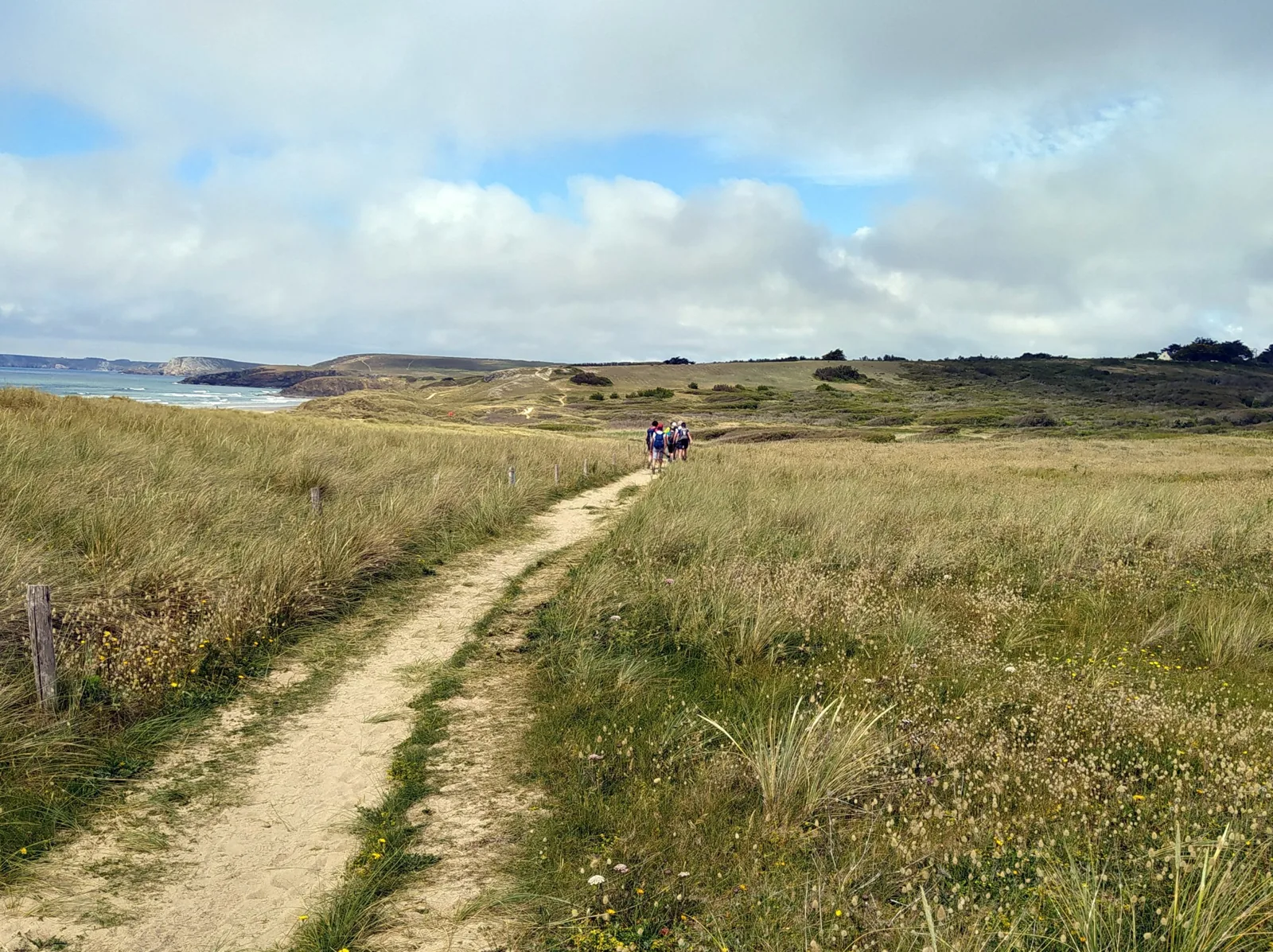 Le long de la plage de La Palue